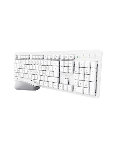 TRUST 25466 ODY II BIANCO KIT TASTIERA E MOUSE SILENT WIRELESS