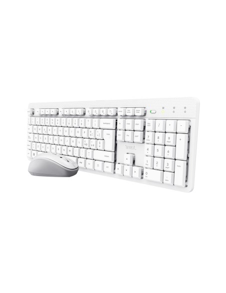 TRUST 25466 ODY II BIANCO KIT TASTIERA E MOUSE SILENT WIRELESS