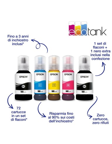 EPSON ET-3850 STAMPANTE AIO ECOTANKCOLOR 3IN1 WIFI/FRONT-RETRO/ADF