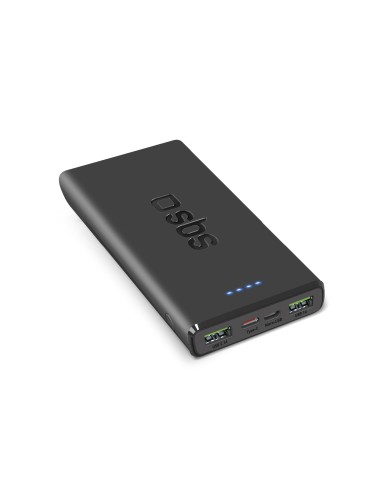 SBS TTBB10000FASTPD20K POWERBANK 10000MAH 2 USB + USB-C PD20 NERO