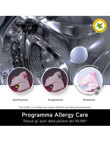 LG F4NX1009NWB LVB A 9KG 1400G     INVERTER 6M VAPORE ALLERGY CARE