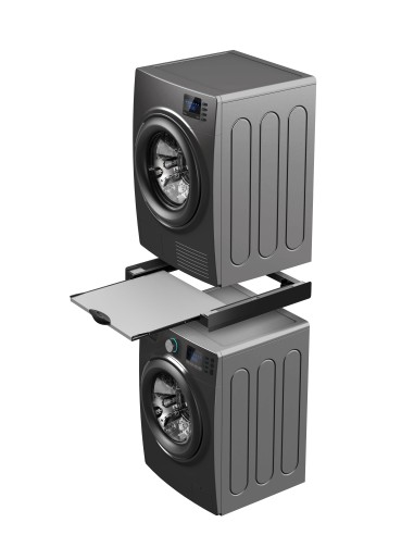 MELICONI TORRE DARK KIT DI GIUNZIONE NERO CON RIPIANO IN LEGNO FSC