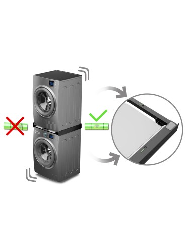 MELICONI TORRE DARK KIT DI GIUNZIONE NERO CON RIPIANO IN LEGNO FSC