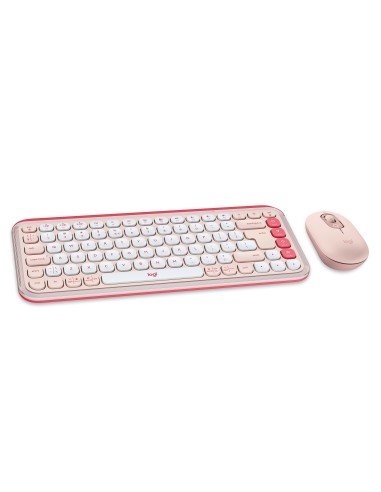 LOGITECH POP ICON ROSA COMBO TASTIERA E MOUSE WIRELESS