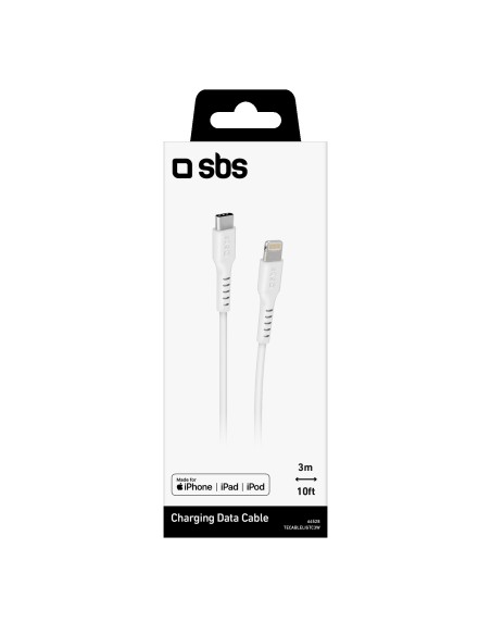 SBS TECABLELIGTC3W CAVO LIGTHNING/USB-C 3M BIANCO