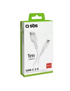 SBS TECABLEMICROC CAVO DATI USB 2.0 - TYPE C 1M BIANCO 2