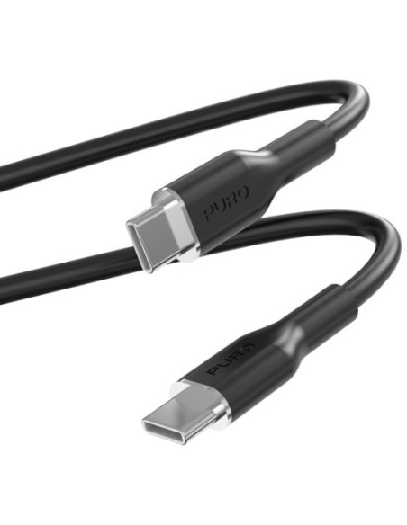 PURO PUUSBCUSBCICONBLK CAVO SOFT USB-C/USB-C 1.5M NERO