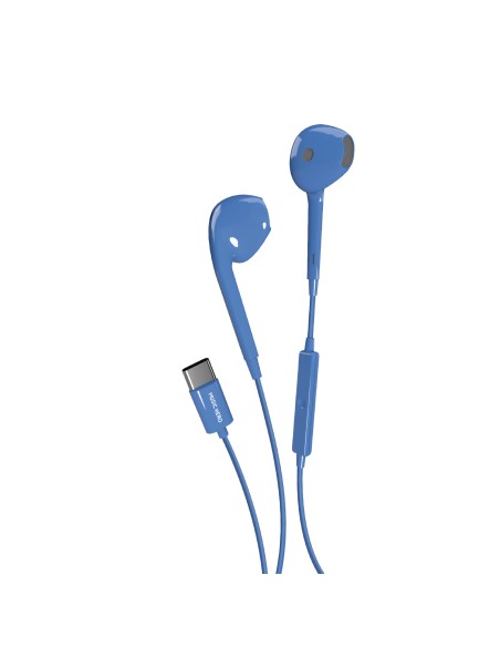 SBS MHEARSETTYCB  AURICOLARI TUBB SEMI IN EAR USB-C BLU