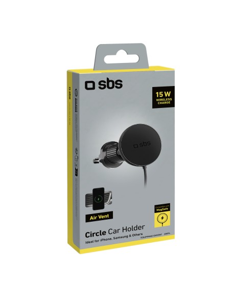 SBS TESUPPMAG15WVENT SUPPORTO AUTO MAGSAFE 15W BOCCH.AREAZIONE