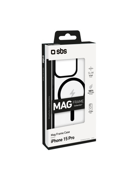 SBS TEMAGCOLIP1561PK IPHONE 15 PRO COVER MAGFRAME NERO