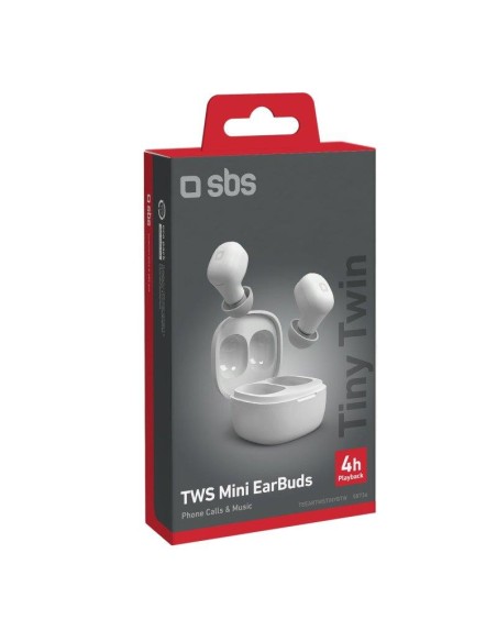 SBS TEEARTWSTINYBTW MINI AURICOLARE TWS TINY BIANCO