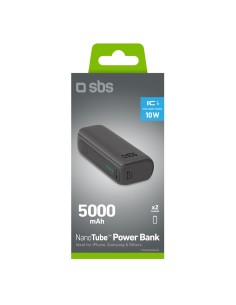 SBS TTBB5000MINIK POWERBANK 5000MAH 2 USB-C + USB 10W NERO 2