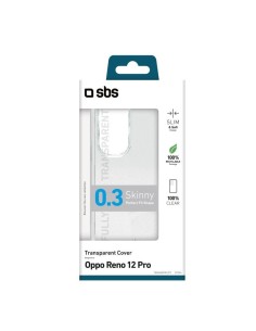 SBS TESKINOPR12PT OPPO RENO 12 PRO COVER IN GOMMA TRASPARENTE 2