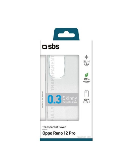 SBS TESKINOPR12PT OPPO RENO 12 PRO COVER IN GOMMA TRASPARENTE