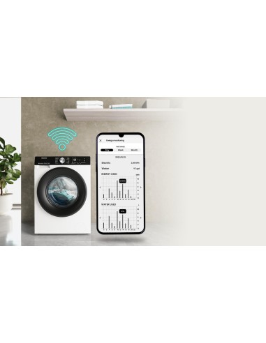 HISENSE WD3S8043BW3 LAVASC. A-30%  8/5 KG 1400G VAPORE WIFI DISPL.LED