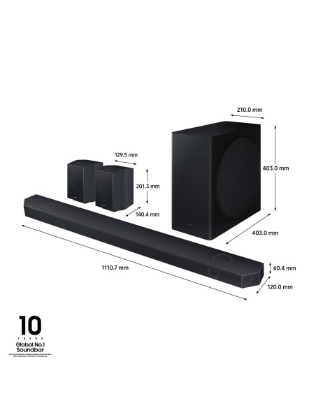 SAMSUNG HW-Q930D SOUNDBAR 9.1.4 + SUB WIRELESS 540W DOLBY ATMOS