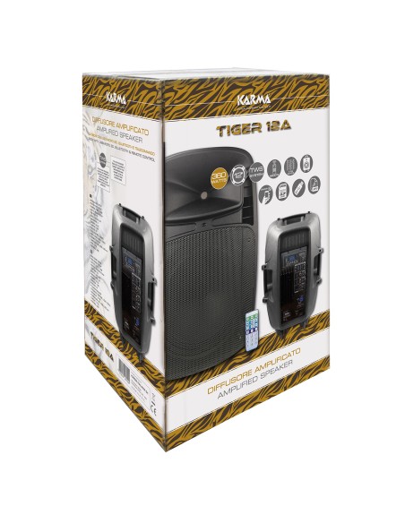 KARMA TIGER 12A DIFFUSORE AMPLIFICATO 360WATT BTH MIC/LINE-IN