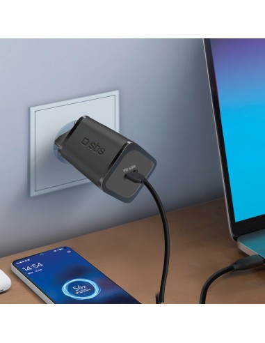 SBS TETRGAN1C65W ALIMENTATORE DA RETE USB-C 65W