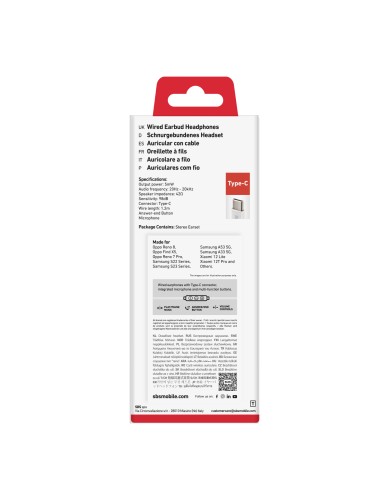 SBS TEEARTYCMETW AURICOLARI SEMI IN-EAR IN METALLO USB-C BIANCO