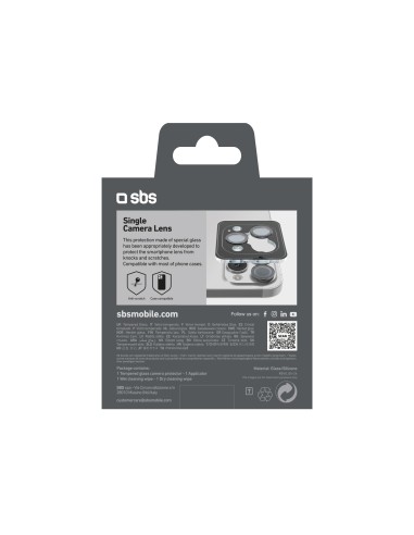 SBS TESINCAMGLIP16PK IPHONE 16 PRO/16 PRO MAX VETRO PER LENTI FOTOCAME