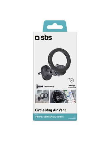 SBS TESUPMAGRING SUPPORTO AUTO CLIP REGOLABILE MAGSAFE