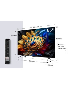 TCL 65C69B TVC 65" 4K QLED GOOGLE  TVSAT/AUDIO ONKYO + SUBWOOFER 2