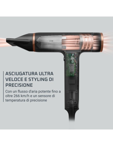 ROWENTA HY8310 PHON DRYER MOTOR PRO 2000W IONIZZATORE 3TEMP. 3VEL.