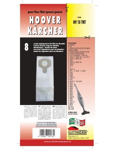 ELETTROCASA HV15TNT CONF. 8 SACCHI