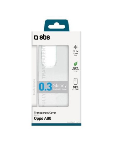 SBS TESKINOPA80T OPPO A80 COVER IN GOMMA TRASPARENTE