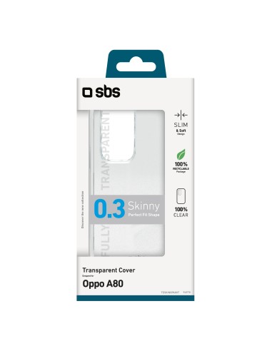 SBS TESKINOPA80T OPPO A80 COVER IN GOMMA TRASPARENTE