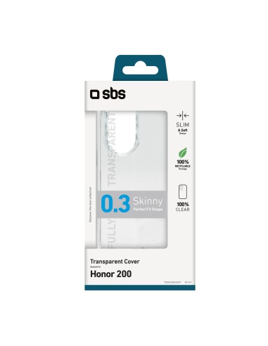 SBS TESKINHO200T HONOR 200 COVER IN GOMMA TRASPARENTE