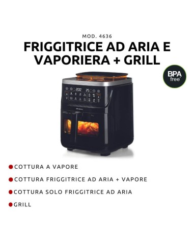 ARIETE 4636 FRIGGITRICE AD ARIA    7 LT + VAPORE