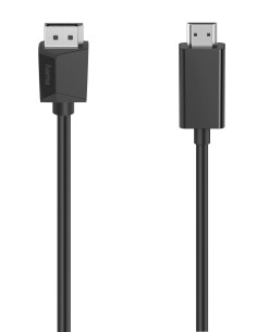 HAMA 200712 CAVO DP/HDMI M/M 1,5M CONN.DORATI NERO