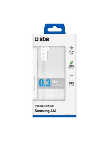 SBS TESKINSAA16 SAMSUNG A16 COVER  SKINNY TRASPARENTE