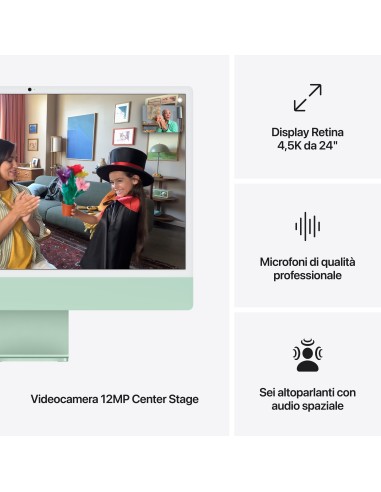 APPLE MD2Q4T/A 24" IMAC RETINA 4,5K M4 10CPU/10GPU/24GB/512GB GREEN