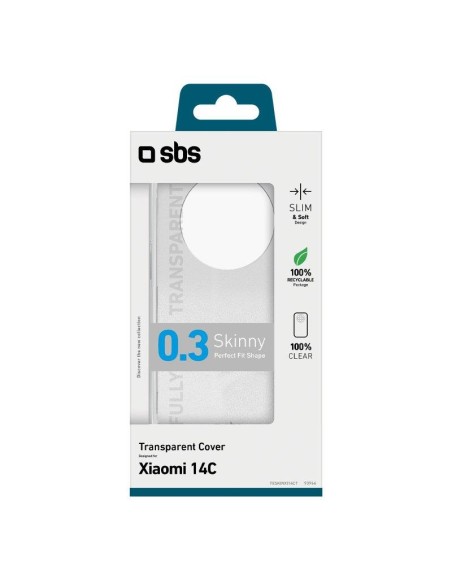SBS TESKINXI14CT XIAOMI 14C COVER  SKINNY TRASPARENTE