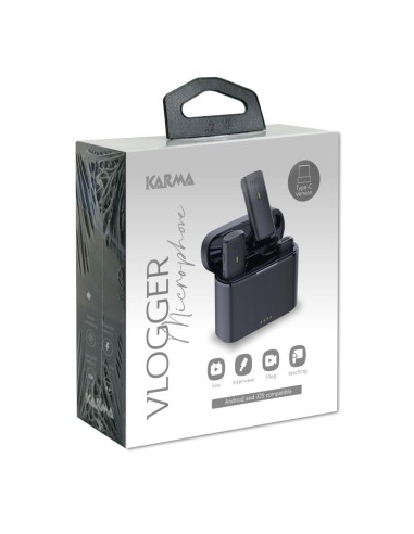 KARMA VLOGGER PLUS DOPPIO RADIOMICROFONO USB-C PER VLOGGER