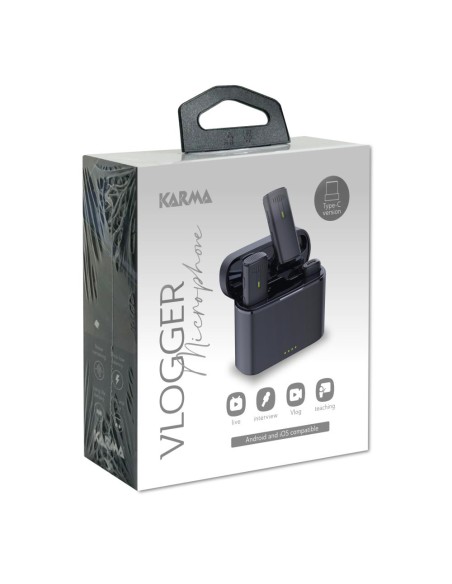 KARMA VLOGGER PLUS DOPPIO RADIOMICROFONO USB-C PER VLOGGER