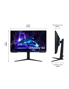 SAMSUNG ODYSSEY G3 MONITOR 27"     FHD/180HZ/1MS/PIVOT/GAMING 2