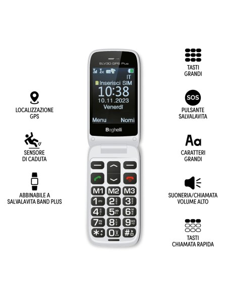 BEGHELLI SLV30PLUS GSM+BRACCIALETTO BAND PLUS