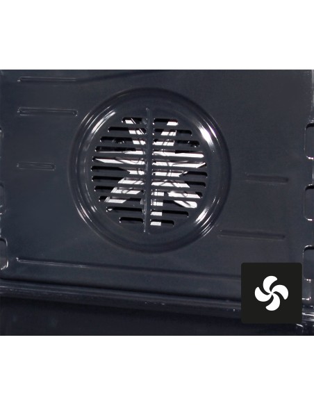 GLEM_GAS SA965MBK CUCINA 90X60 A+  5F.GAS+1TC NERO C.FORNO GIG. EL.12F