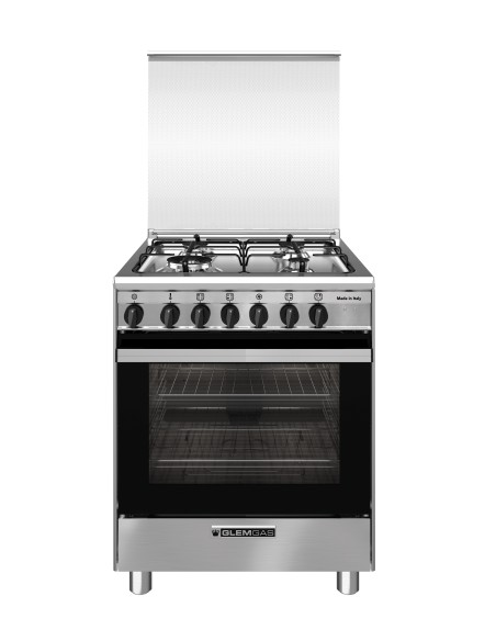 GLEM_GAS SA66TMI CUCINA 60X60 CL.A INOX F.E. VENT.