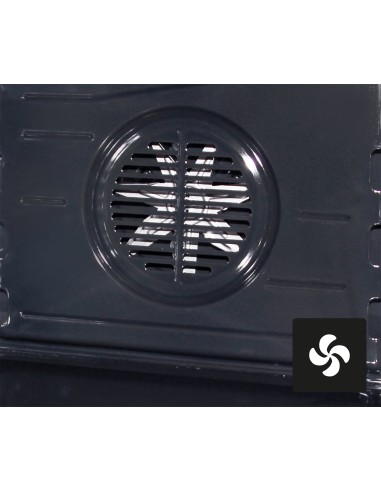 GLEM GAS SA66TMBK CUCINA A 60X60 NERO OPACO 3F+1TC F.E. GRIGLIE PIATT.