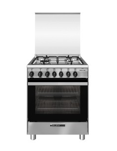 GLEM_GAS SA664MI6 CUCINA 60X60 A   INOX F.E. 8F VENTIL. GRIGLIE PIATT.