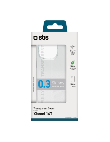 SBS TESKINXI14TT XIAOMI 14T COVER IN GOMMA TRASPARENTE