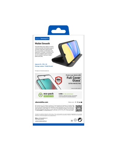 SBS TEWALSAA16K SAMSUNG A16 WALLET SMOOTH NERO