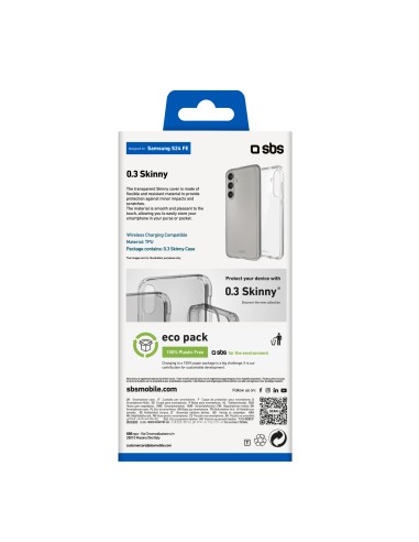 SBS TESKINSAS24FET SAMSUNG S24 FE COVER IN GOMMA TRASPARENTE