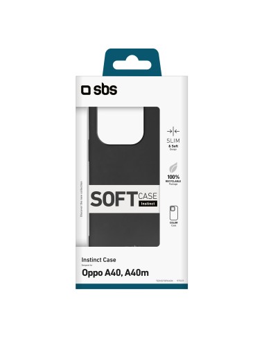 SBS TEINSTOPA40K OPPO A40/A40M COVER INSTINCT NERO