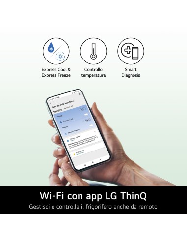 LG GMB860PYDE FRIGO 4PORTE E 530LT NF INOX WIFI H178 L83,5 P73