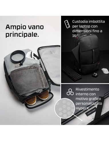 HYPERX KNIGHT BACKPACK ZAINO GAMING NOTEBOOK 16"